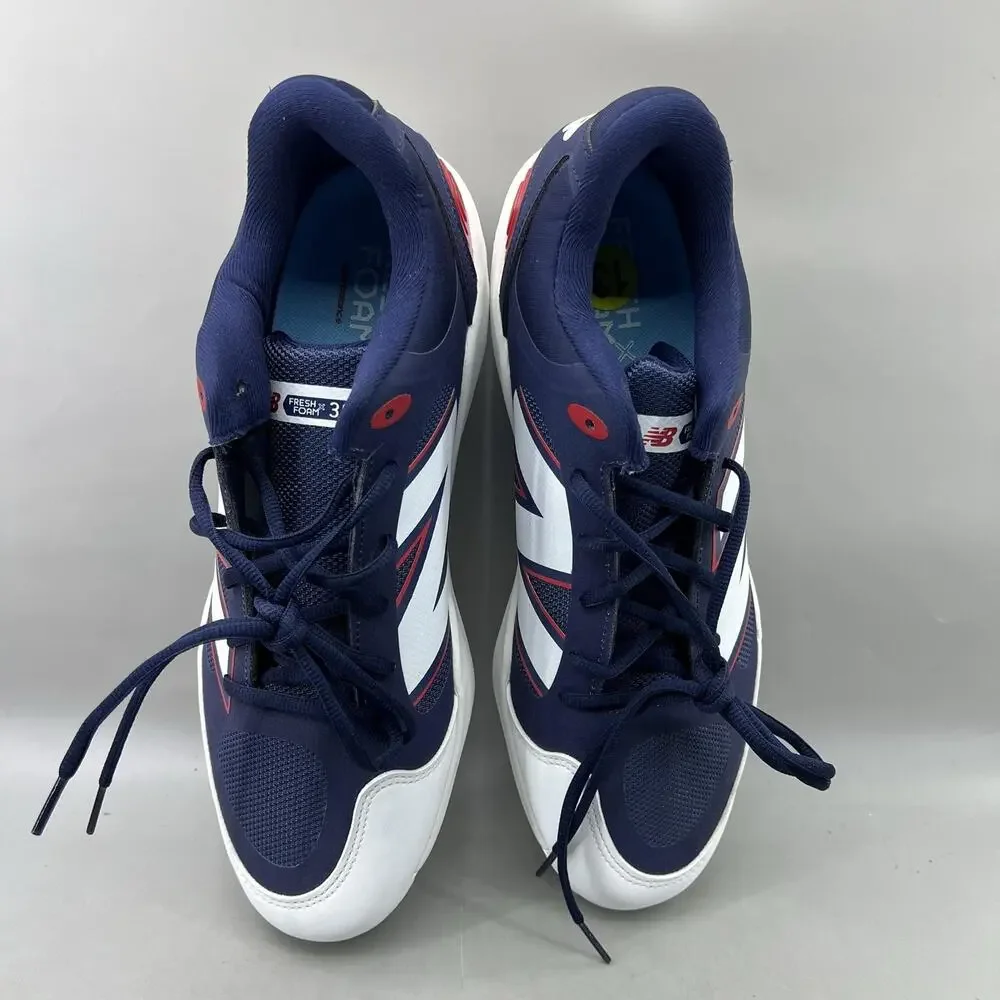 New Balance 3000 V7 Metal Baseball Cleats Men Size 13 2E Wide Blue Comfort Shoes